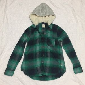 Flannel hoodie
